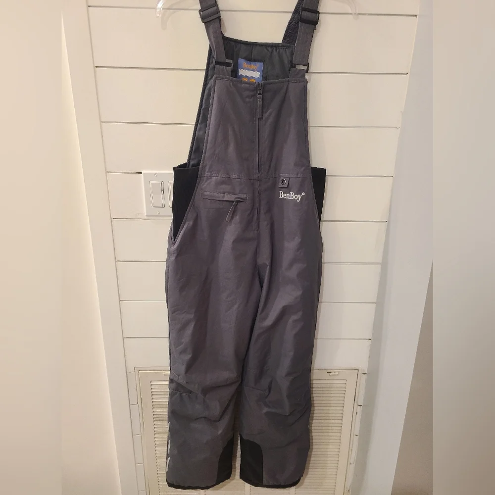 BenBoy Gray Snow Bib Overalls